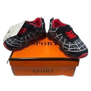 NWT Toddler LED Spider-Man Shoes Size 0–12M Light Up Baby Sneakers